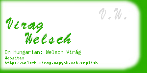 virag welsch business card
